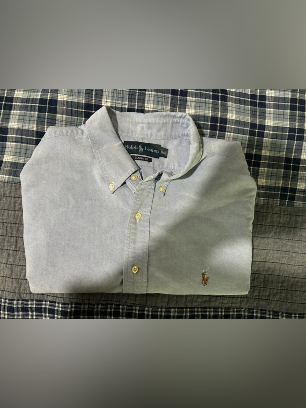 Ralph Lauren Light Blue Oxford Button-Down Shirt with Pony Logo